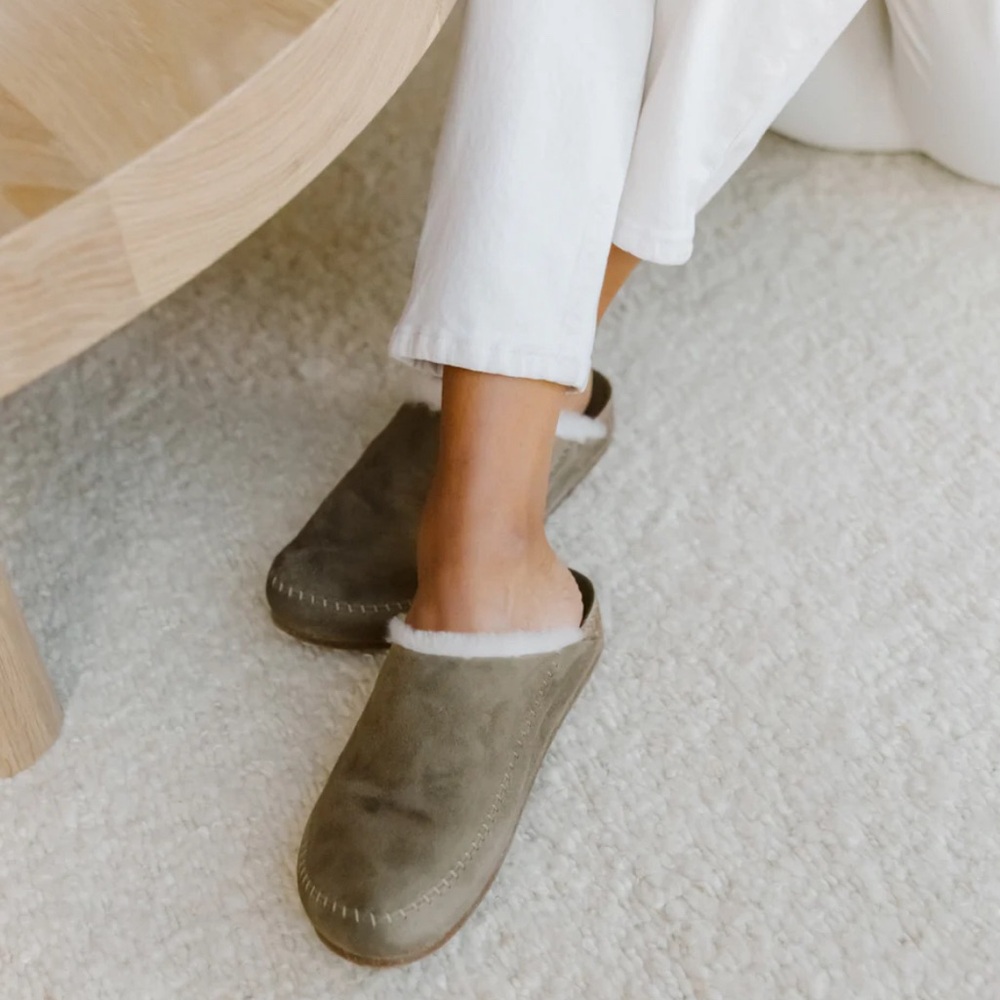 Jenni Kayne Shearling Lined Moc Clogs Laurel